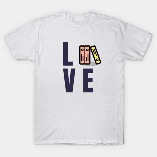 Book Love T-Shirt by Jitesh Kundra